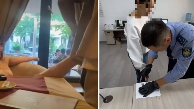 Алматыда даяршыға аяқ киімін сүрткізбекші болған қыз жауапқа тартылды