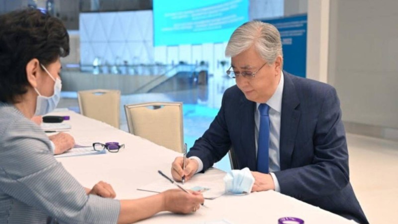 Президент сайлауда дауыс берді