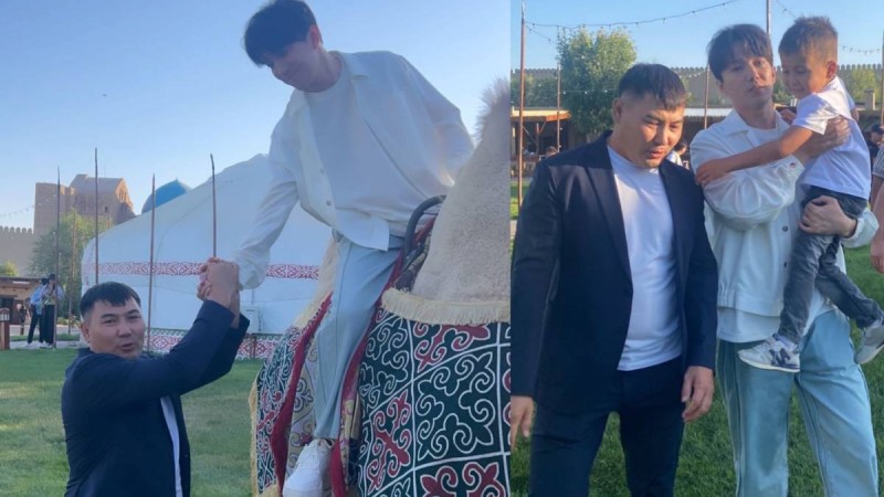 Арыс қаласының тұрғындары Димашқа түйе мінгізді