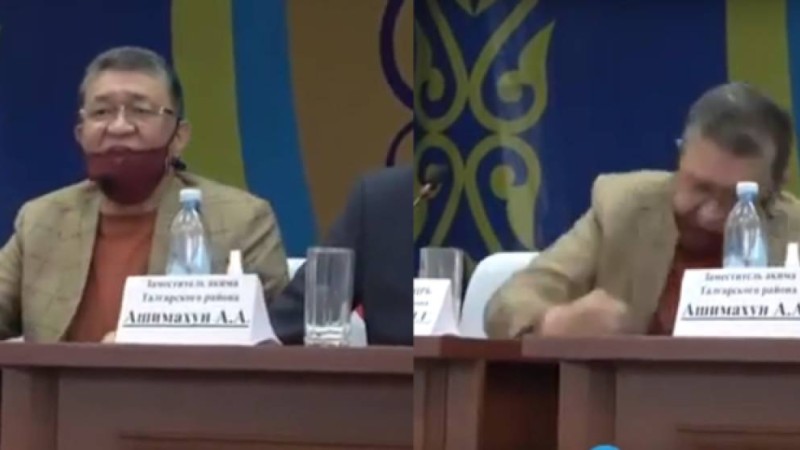 Үстелді төпештеп, төбелесе жаздады: 7 млрардтың есебін сұраған тұрғындарға Талғардың бас дәрігері қатты ашуланды (видео)
