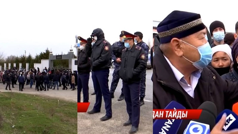 Шымкентте алтын өндіретін ірі кәсіпкер ұсталды: Арнайы жасақ наразы топты бақылауға алды