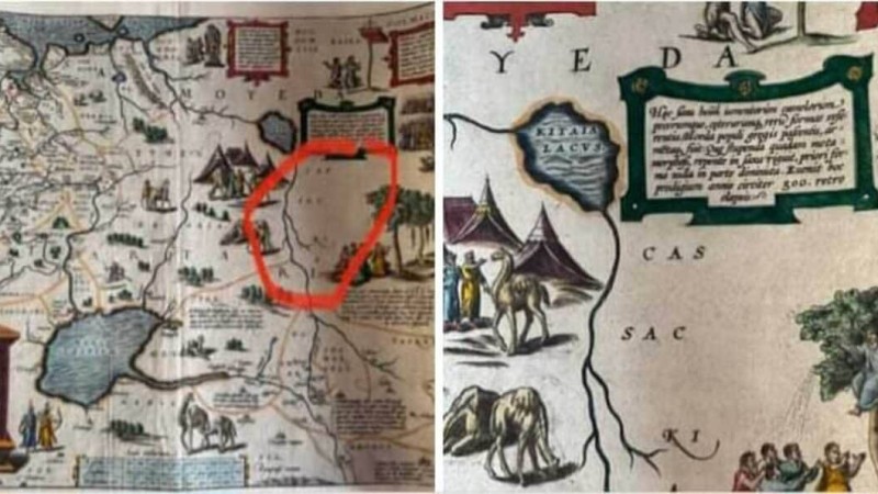 «Қазақ жері белгіленген». Ерлан Қарин көне картаны қолға түсіргенін айтты