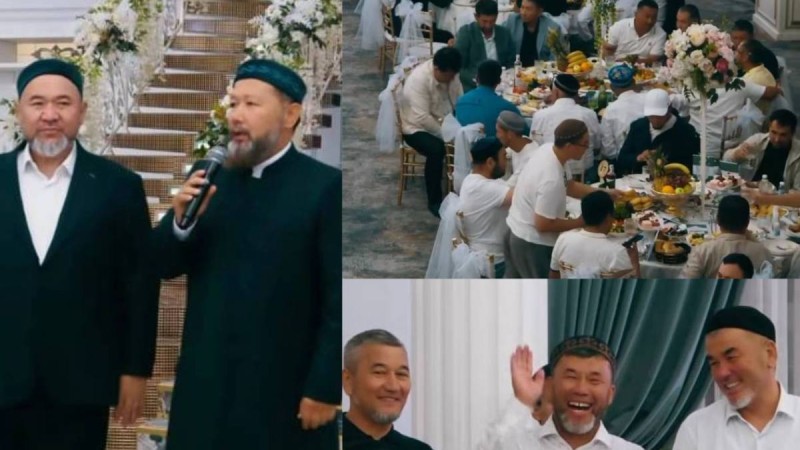 "Бір әйел жоқ": Алматыда имам 350 ер адамды шақырып, қызын ұзатты