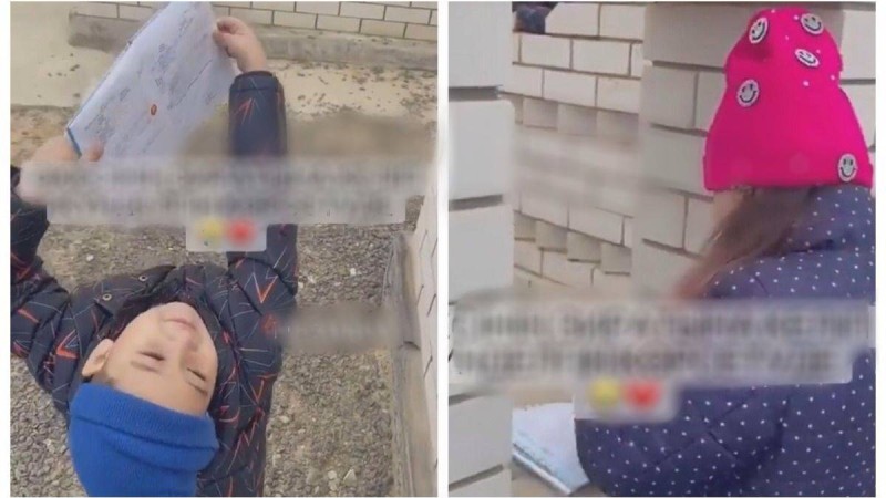 Әкесінің зиратына келіп күнделігін көрсеткен балалар елді жылатты (видео)