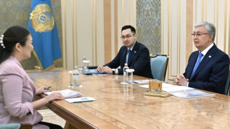 Мемлекет басшысы Бала құқықтары жөніндегі уәкіл Динара Зәкиеваны қабылдады