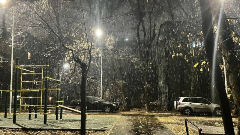 Алматыда алғашқы қар жауды