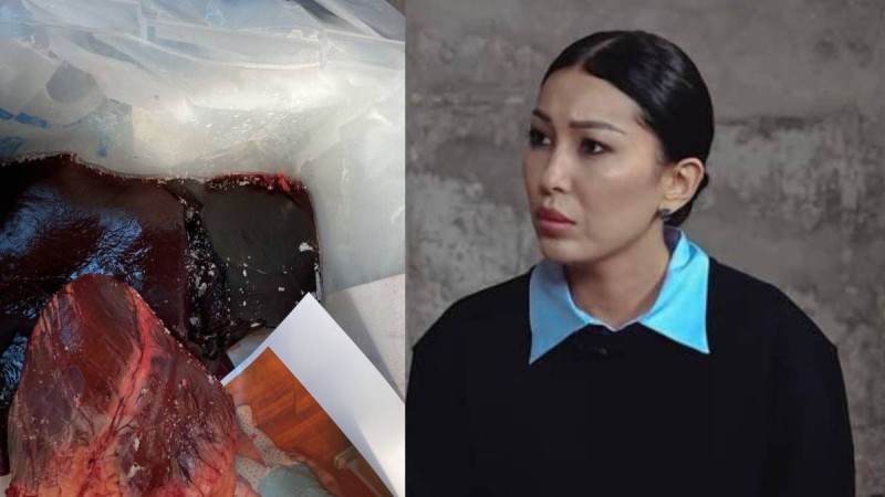 Журналистке белгісіз біреулер қорапқа малдың еті мен балаларының суретін салып жіберген