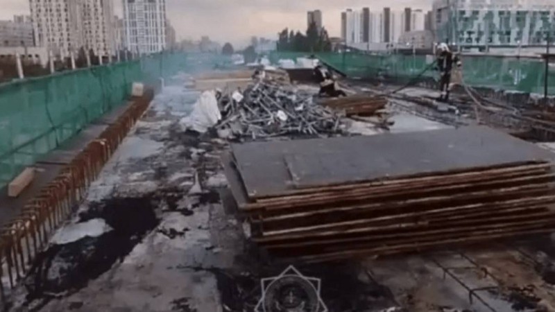 Астанада LRT-дан өрт шықты