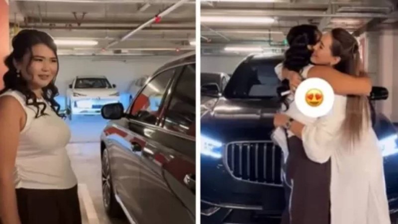 "Халықтың ақшасына алып жатыр": Ырысбала Икрамбай сіңлісіне көлік сыйлады