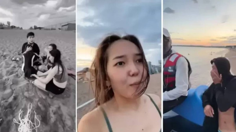 «Күлкіге айналдырып, қарап тұрды»: Балқаштағы демалыс трагедиямен аяқтала жаздады (ВИДЕО)