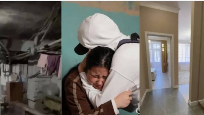 «Анам намаз оқып, Алладан көмек сұрайды»: Бетперделі жігіт жертөледе тұратын отбасыны қуантты