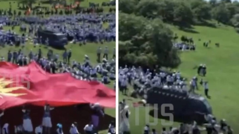 Қырғызстанда балмұздақ тиелген фургон 29 оқушыны қағып кетті (видео)