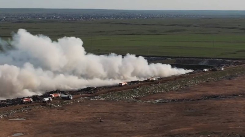 Ақтөбеде жаңа қоқыс полигоны өртенді