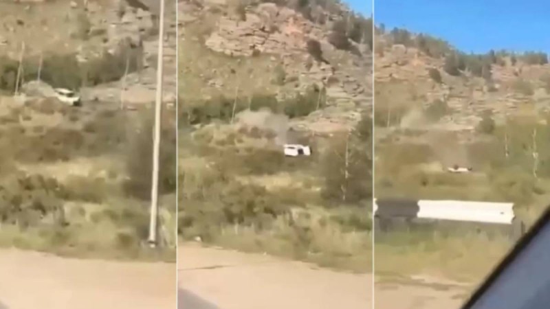 Павлодар облысында көлік таудан құлап кетті