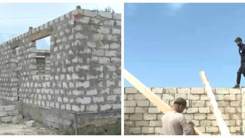 Ақтөбелік еріктілер өз күштерімен көп балалы отбасыға үй салып жытр - Қазақстан жаңалықтары