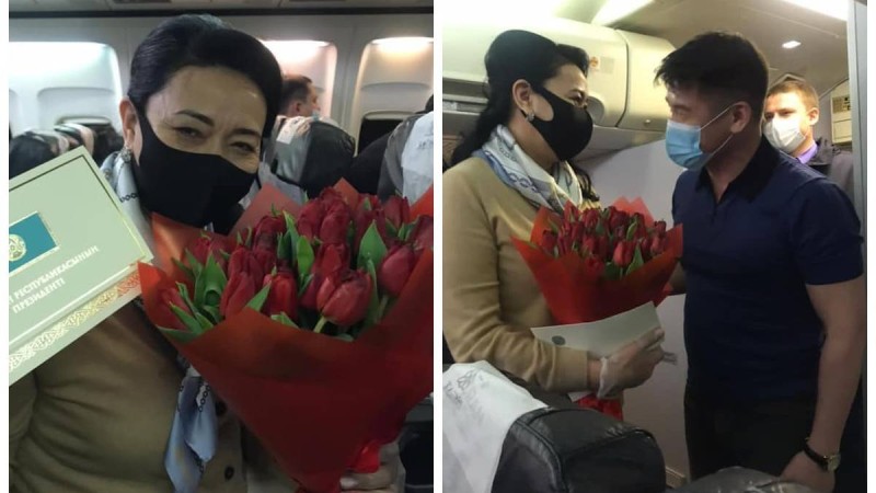 Шымкент әкімдігі президенттің құттықтауын әуеде табыстады