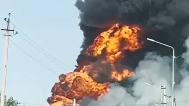 Түркістан облысында жанармай құю бекетінде жарылыс болды