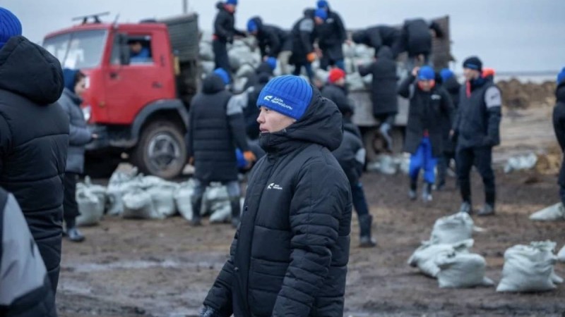 "Дала Қырандары" жастар қоғамдық бірлестігі  Жібек Жолы ауылының тұрғындарына көмекке келді