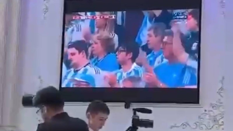 Аргентина мен Франция арасындағы матч тойда көрсетілген (видео)