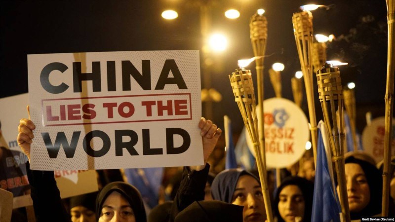 Стамбулда Қытайдың Шыңжаңдағы саясатына қарсы наразылық өтті