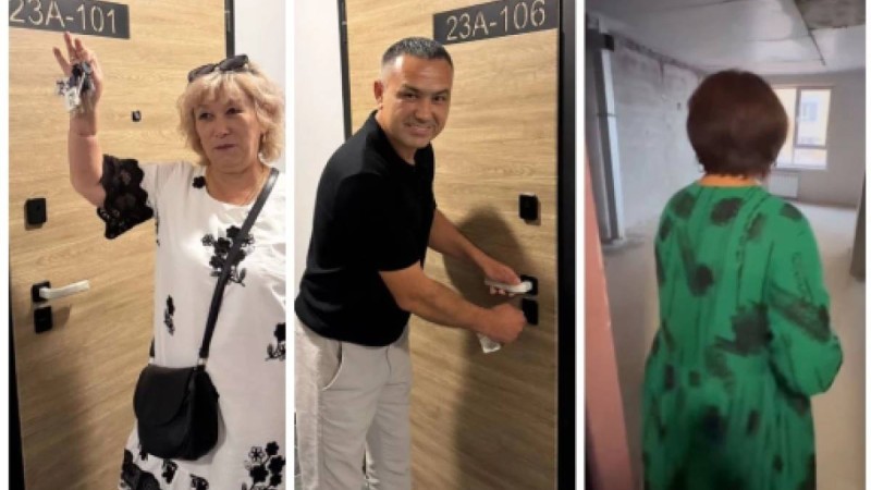 Кәсіпкер Тұрсынғали Алагөзовтің қызметкерлері өздеріне сыйға берілген пәтерлерін көрді