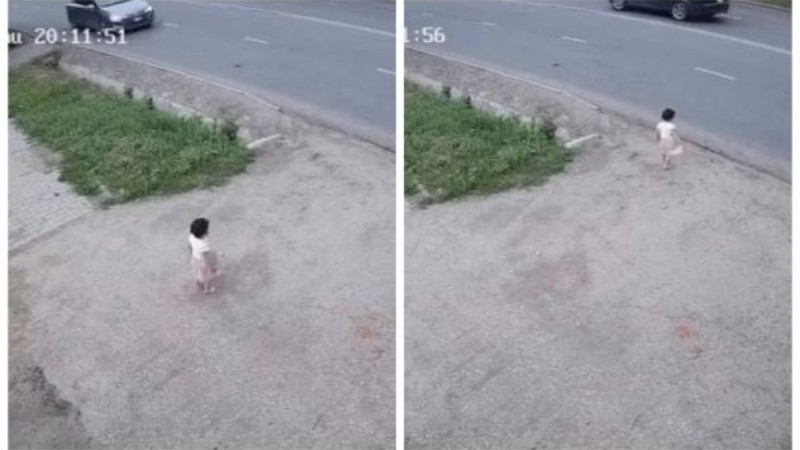 «Періштесі қақты»: Ақтөбеде кішкентай қыз көлік ағылып жатқан жолға жүгіріп шыққан 