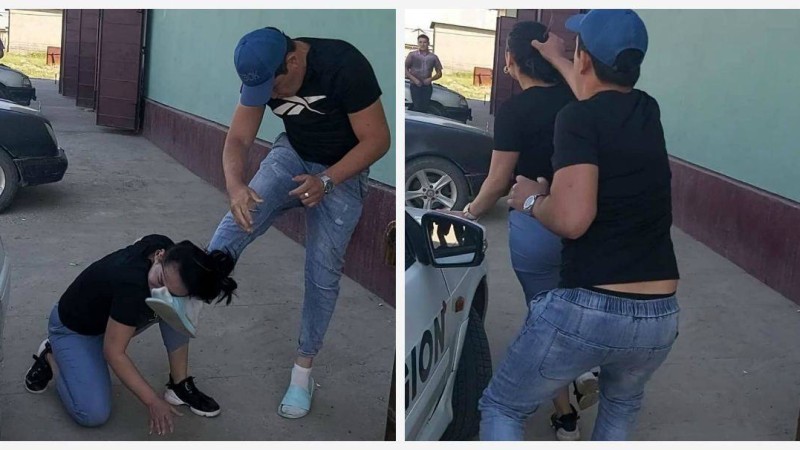 Шымкентте әйелін шашынан сүйреп, сабаған ер азамат түсірілген видео жұрттың ашуын туғызды - Қазақстан жаңалықтары