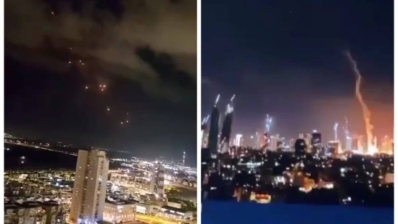 Иран Израильге соққы жасап, 300-ге жуық баллистикалық зымыран ұшырды