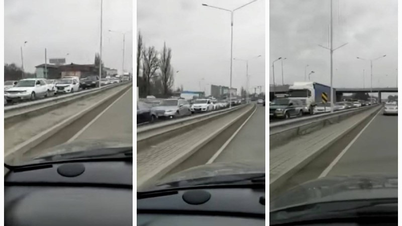 Алматыдағы карантин: Бірнеше шақырымға созылған кептеліс жұртты таңқалдырды (видео)