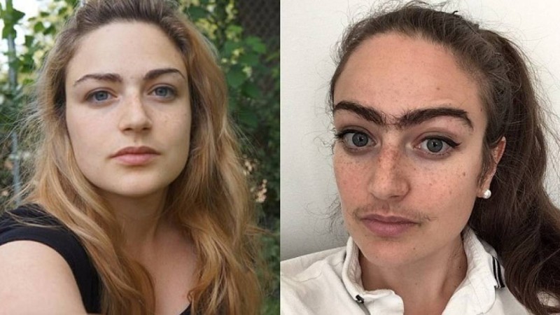 Әйел ер адамдарға ызаланып мұртын қырмай қойған