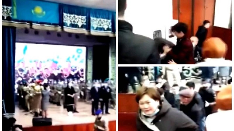 Арыста мәдениет үйінде мектеп оқушыларының байқауы жаппай төбелеспен аяқталды (видео)