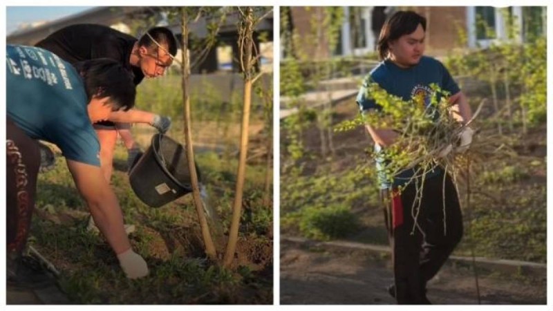 Таза Қазақстан: Астана жас пауэрлифтерлері экологиялық акцияға белсене қатысты