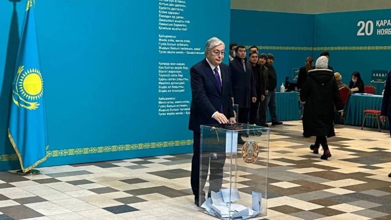 Қасым-Жомарт Тоқаев сайлауда дауыс берді