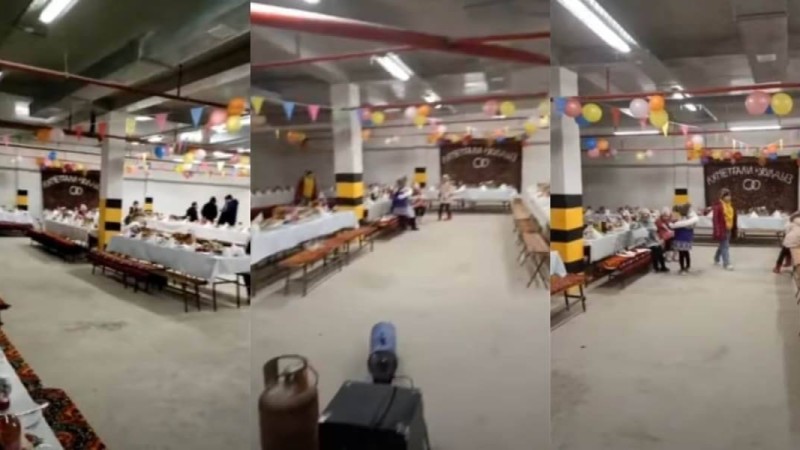 Қазақстандықтар автотұрақта той өткізді (видео)