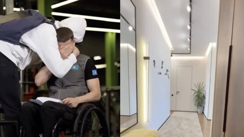 «Өмірде де чемпион»: Маскадағы жігіт арбаға таңылған чемпионға баспана сыйлады 