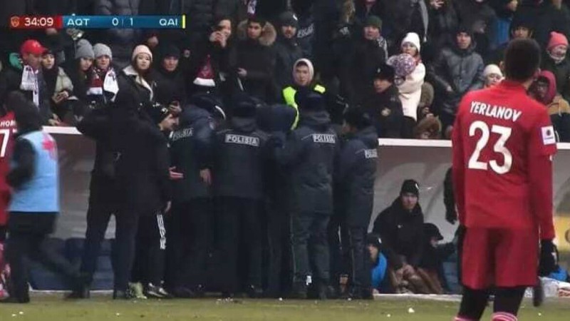 Ақтөбеде футбол ойыны кезінде төбелес болды (ВИДЕО)