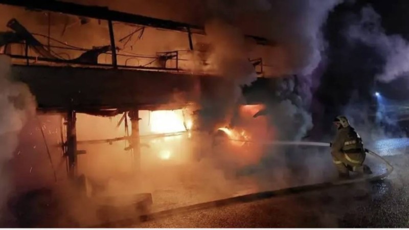 Жамбыл облысында жолаушылар автобусы өртенді