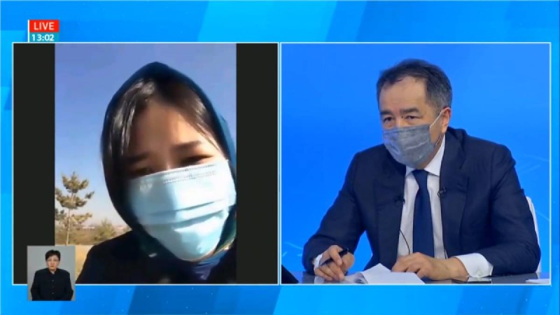 Сағынтаевқа сұрақ қойған алматылық ару жылап жіберді (видео)