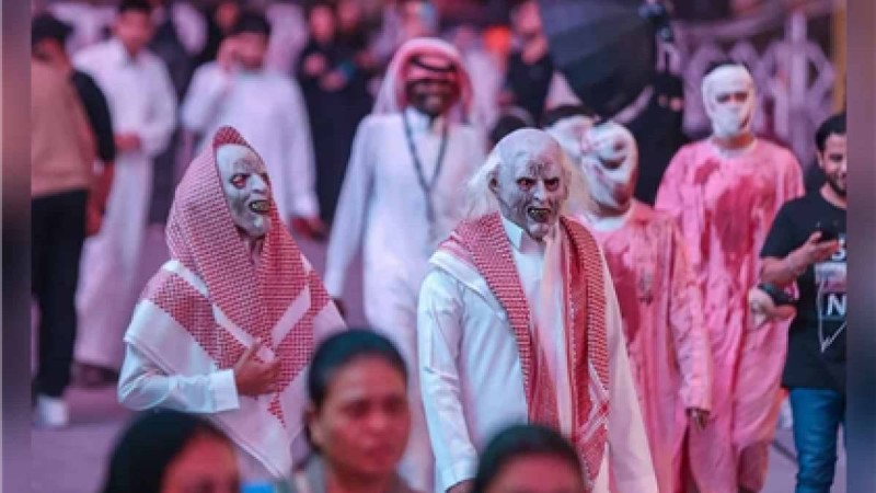 Сауд Арабиясында алғаш рет Хэллоуин мерекесі тойланды (ВИДЕО)