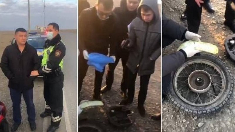 Атырауда есірткімен ұсталған полицейлердің видеосы пайда болды (видео)