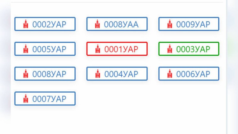 "Әдемі" мемлекеттік көлік нөмірі 150 мың долларға сатылды