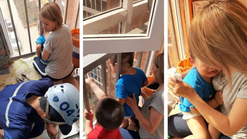 Ақтөбеде баланың басы балконның темір бағандарына қысылып қалды - Қазақстан жаңалықтары