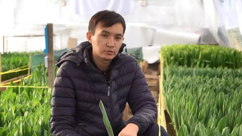 "Келіншегіме жасаған сыйлығым": жамбылдық жігіт жалғыз көлігін сатып, әйеліне гүл бағын салып берді