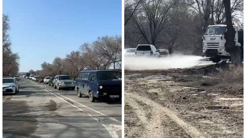 «Министрлер өткенше күттік»: Жетісу облысында әкімдік шенеуніктің әкесін жерлеу үшін жолды жауып тастаған (ВИДЕО)