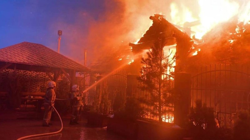 Алматыда монша кешенінен өрт шықты