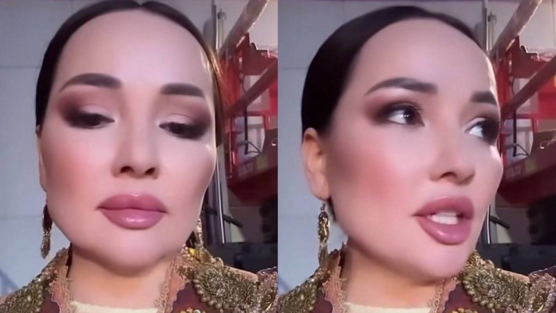 «Қазақтарға басқаша қарайды»: Жазира Байырбекова бет әрлеушінің әрекетіне ашуланды (ВИДЕО)