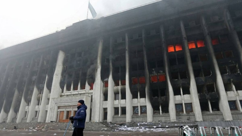 Қаңтарда өртенген Алматы әкімдігін мәслихат депутатының компаниясы қалпына келтірмек