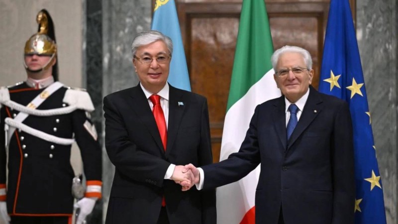 Тоқаев Италия президентімен келіссөздер жүргізді