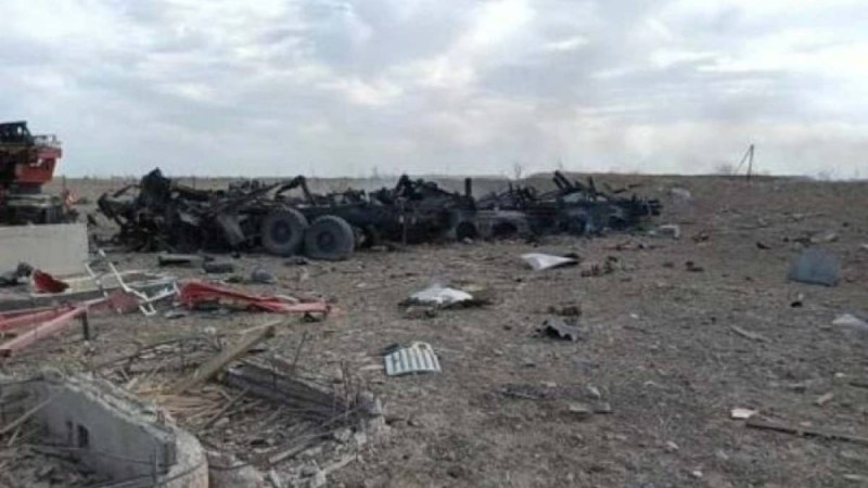 Байзақтағы әскери қоймада тағы жарылыс болды (видео)