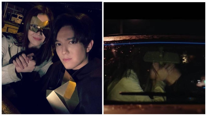 "Талып қала жаздадым". Сүйіктісі Димаштың ернінен сүйіп алды (видео)